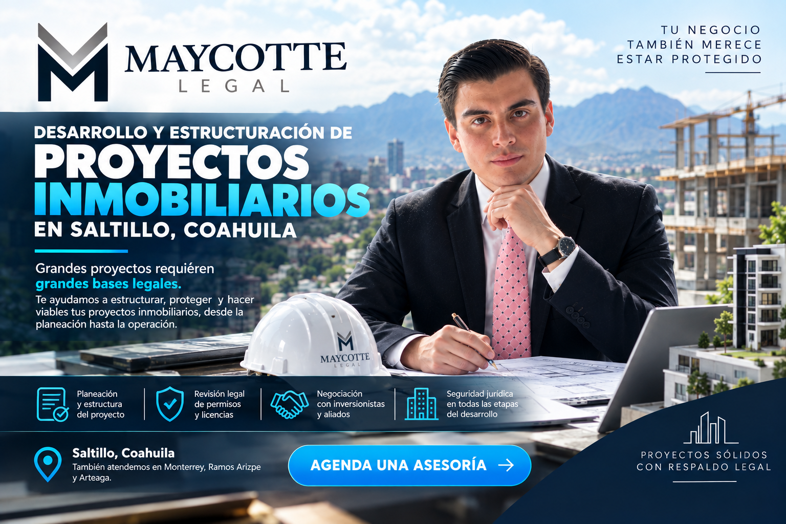Desarrollo y estructuración de proyectos inmobiliarios